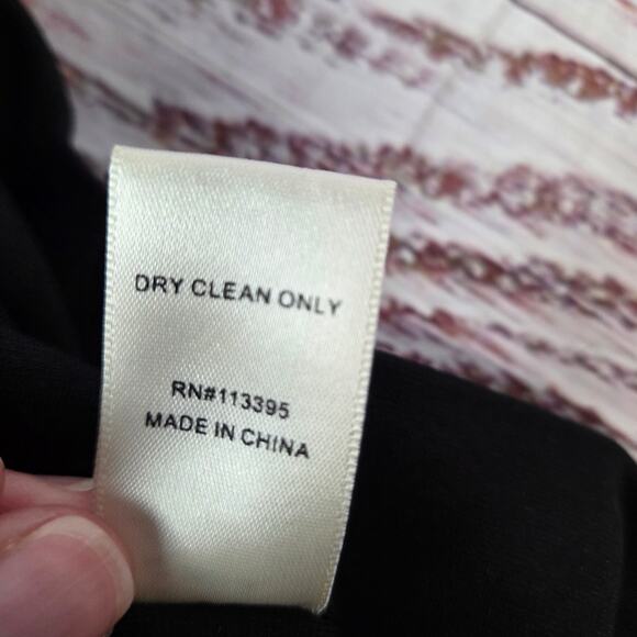 Aryn K Bodycon Mini Dress with Silk Top S Pleated High Neck Fitted Skirt Party - Picture 9 of 15